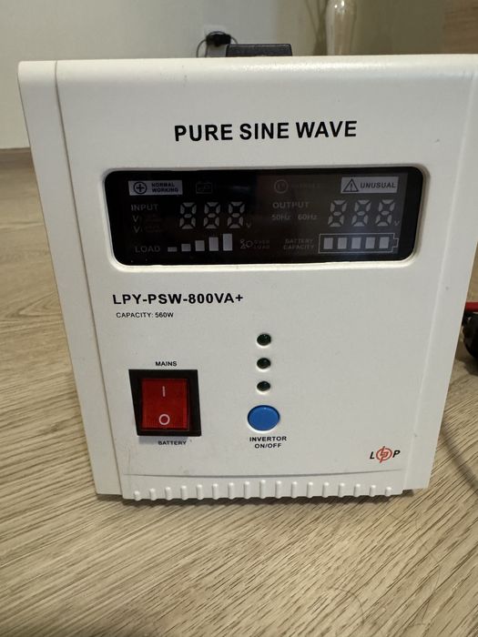Інвертор Безперебійник logic power LPY-PSW—800VA+ 560W