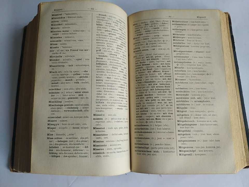 Книга 1919 унікальне видання словник Німецька Ідо