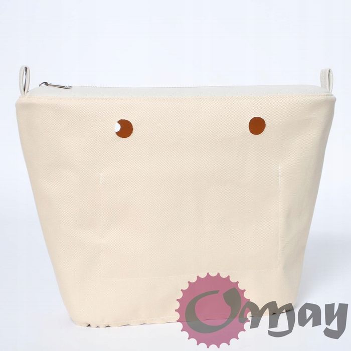 organizer OBAG MINI pikówka ekoskóra pik beżowa hummus wkład OMAY