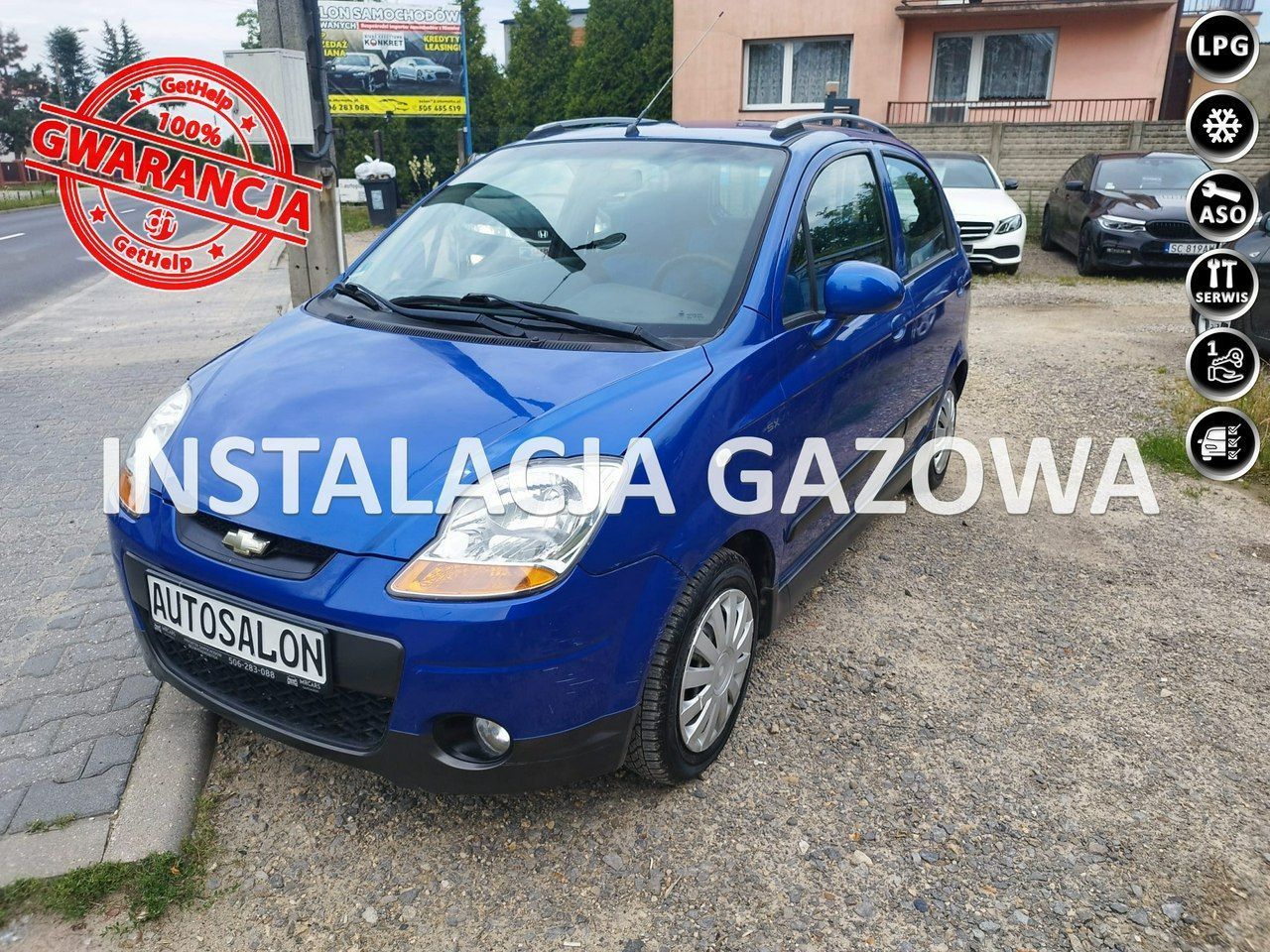 Chevrolet Matiz 1.0*68PS*GAZ*BRC*Klima*90.000km*el.szyby*ABS*WSPOMAGANIE*1*wł*Niemcy*