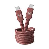 Fresh N Rebel - kabel USB-C 2.0M safari red, czerwony - OUTLET