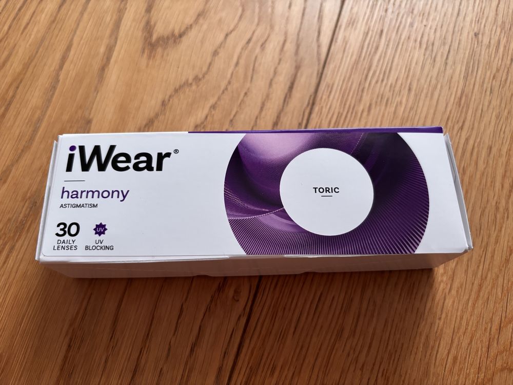Soczewki kontatkowe iWear, -1.5 , cyl -0,75