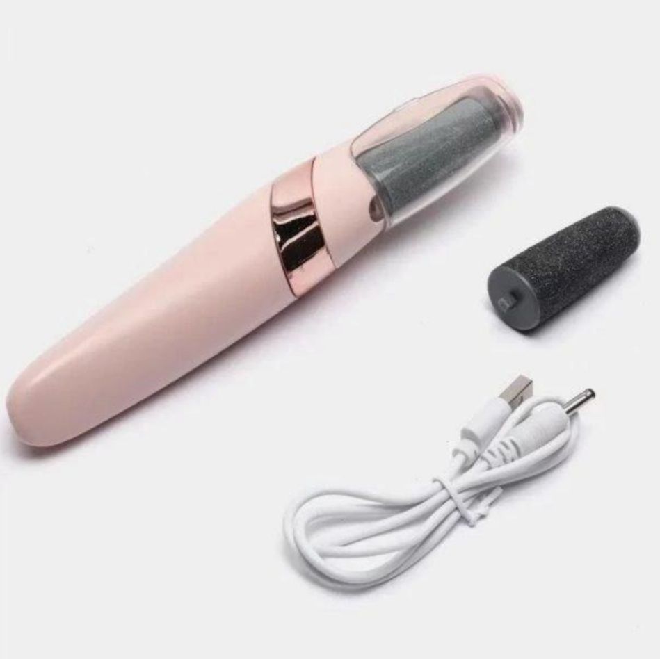 Електрична роликова пилка/пемза для стоп, ніг на акумуляторі + USB