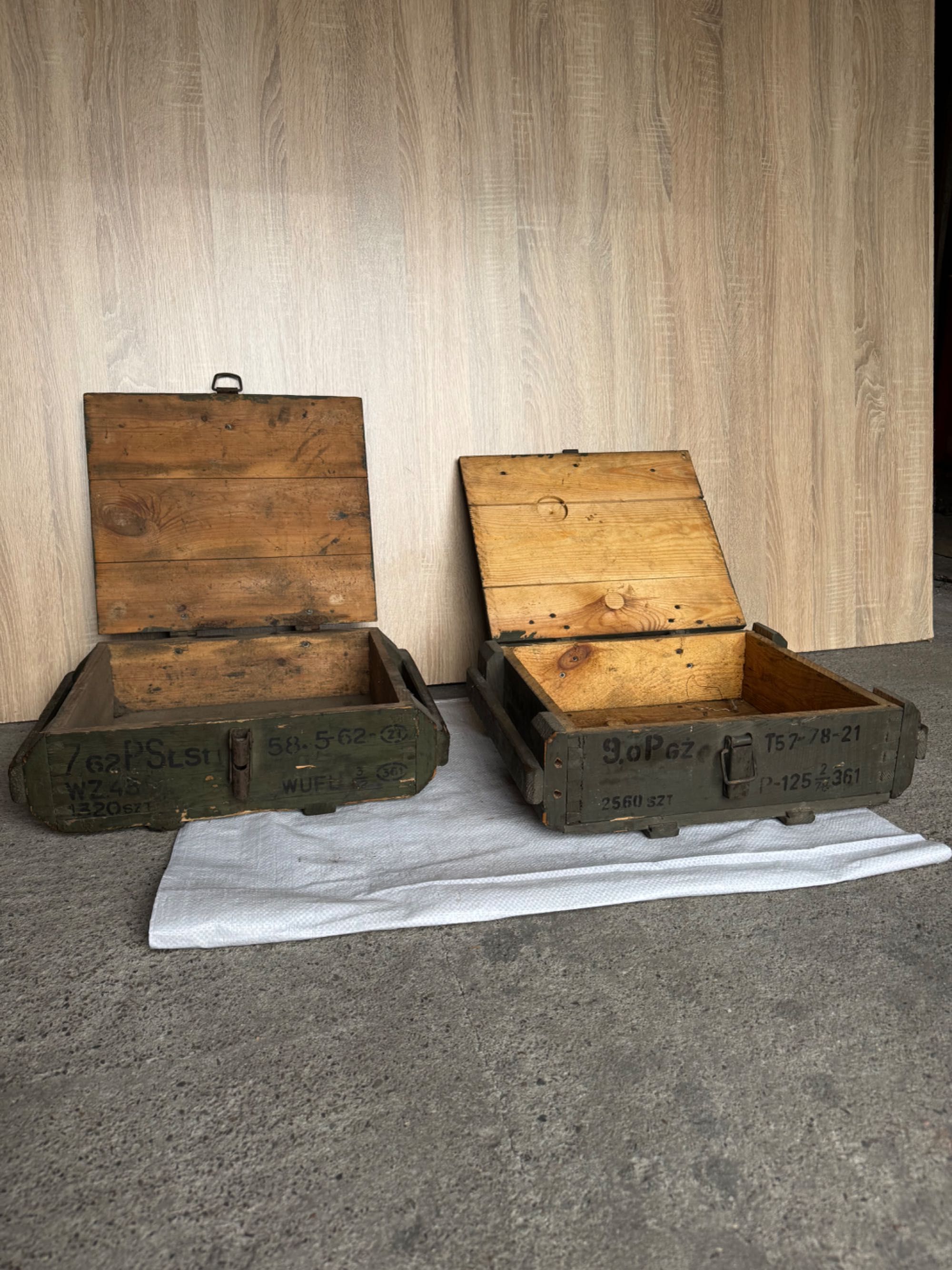 MILITARIA 2 skrzynie wojskowe