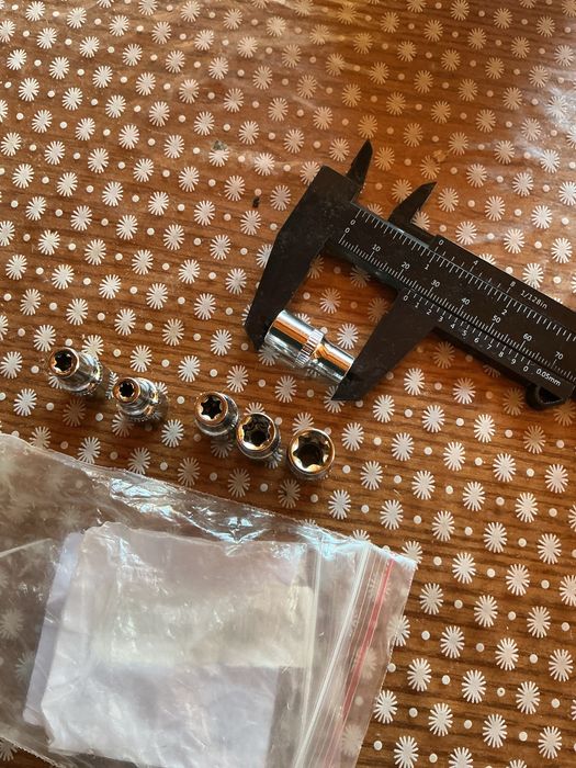 Набор головок 6 шт 1/4" Набір торцевих головок Torx E4 E5 E6 E7 E8 E10