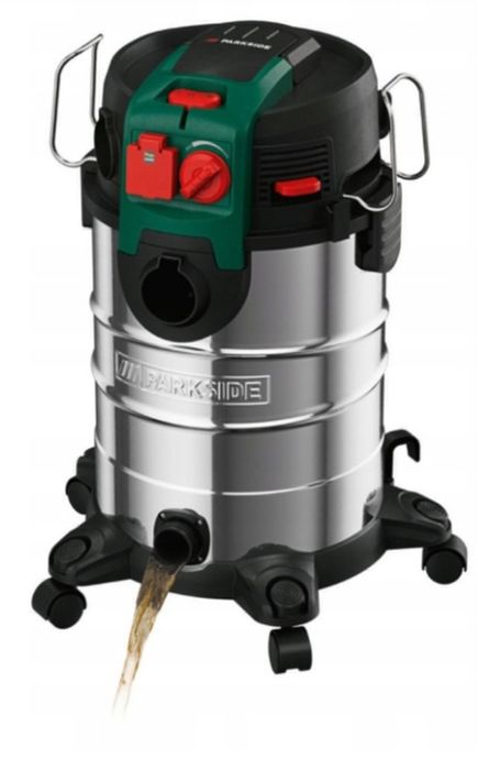 Промисловий пилосос з розеткою Parkside PWD 30 С1 1500 Вт