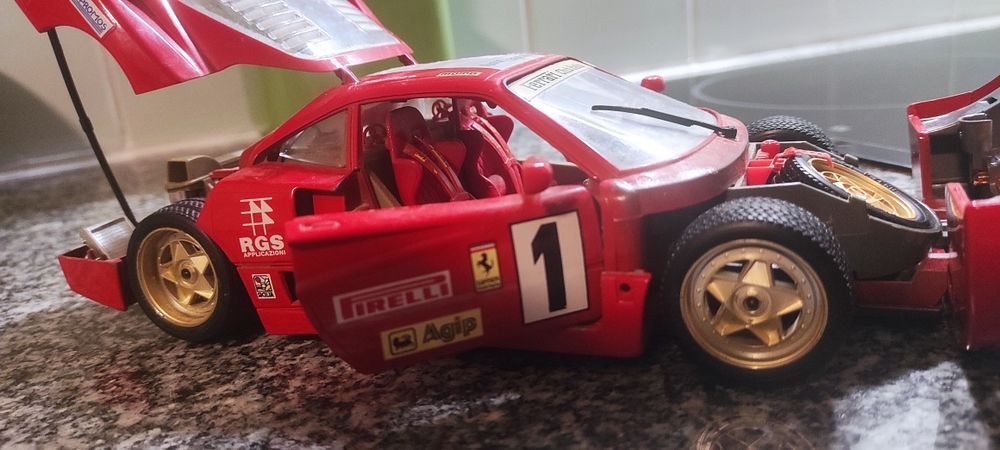 1/18 Ferrari F40 Evoluzione N1 Burago carro coleção miniatura