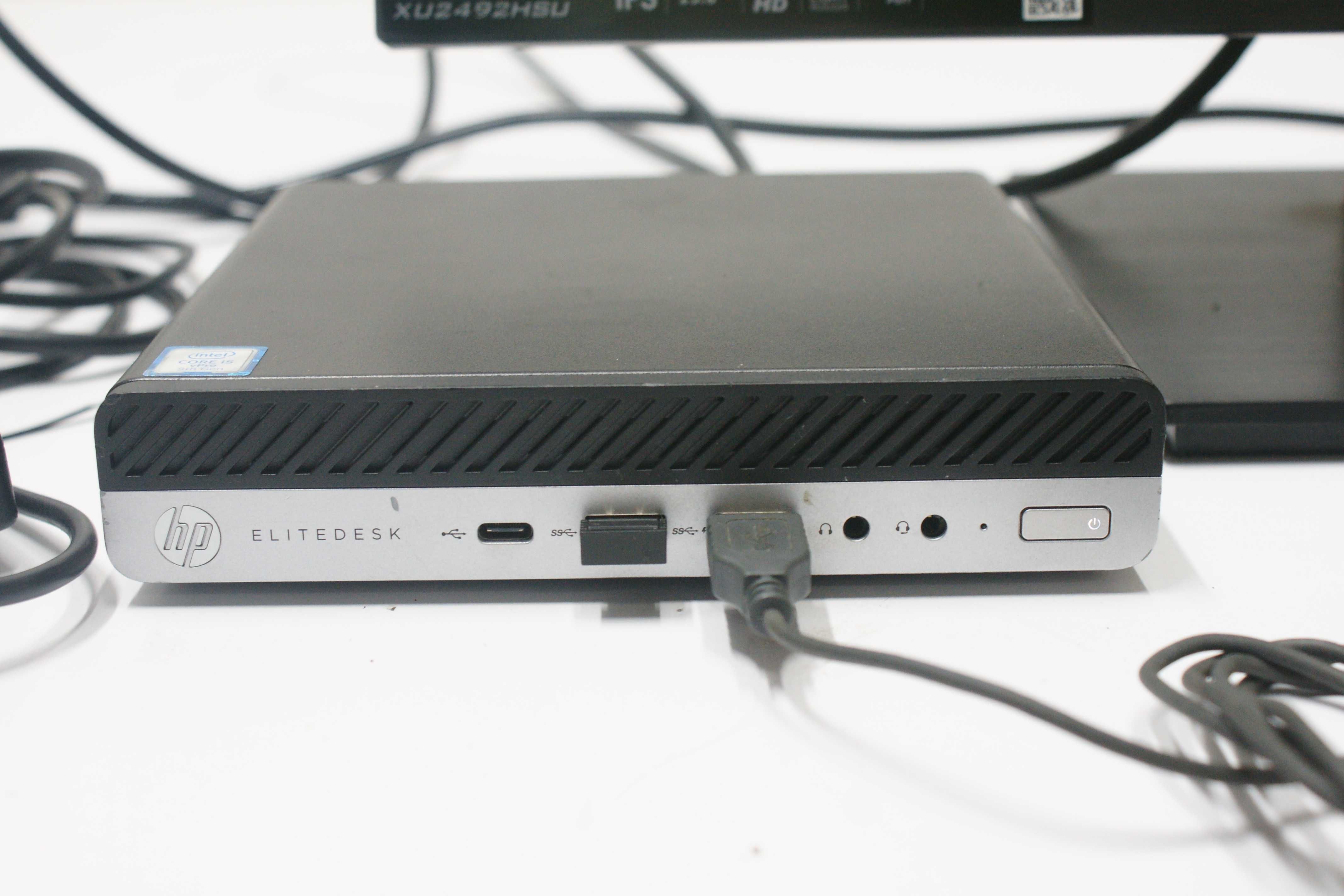 Komputer HP Elitedesk 800 G5 Windows 11 + Monitor IIYAMA XU2492HSU 24'