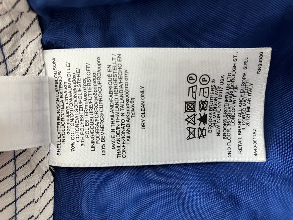 Spódniczka Brooks Brothers kobaltowa