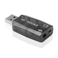 USB Звуковая карта внешняя USB 5.1 3D Sound Card