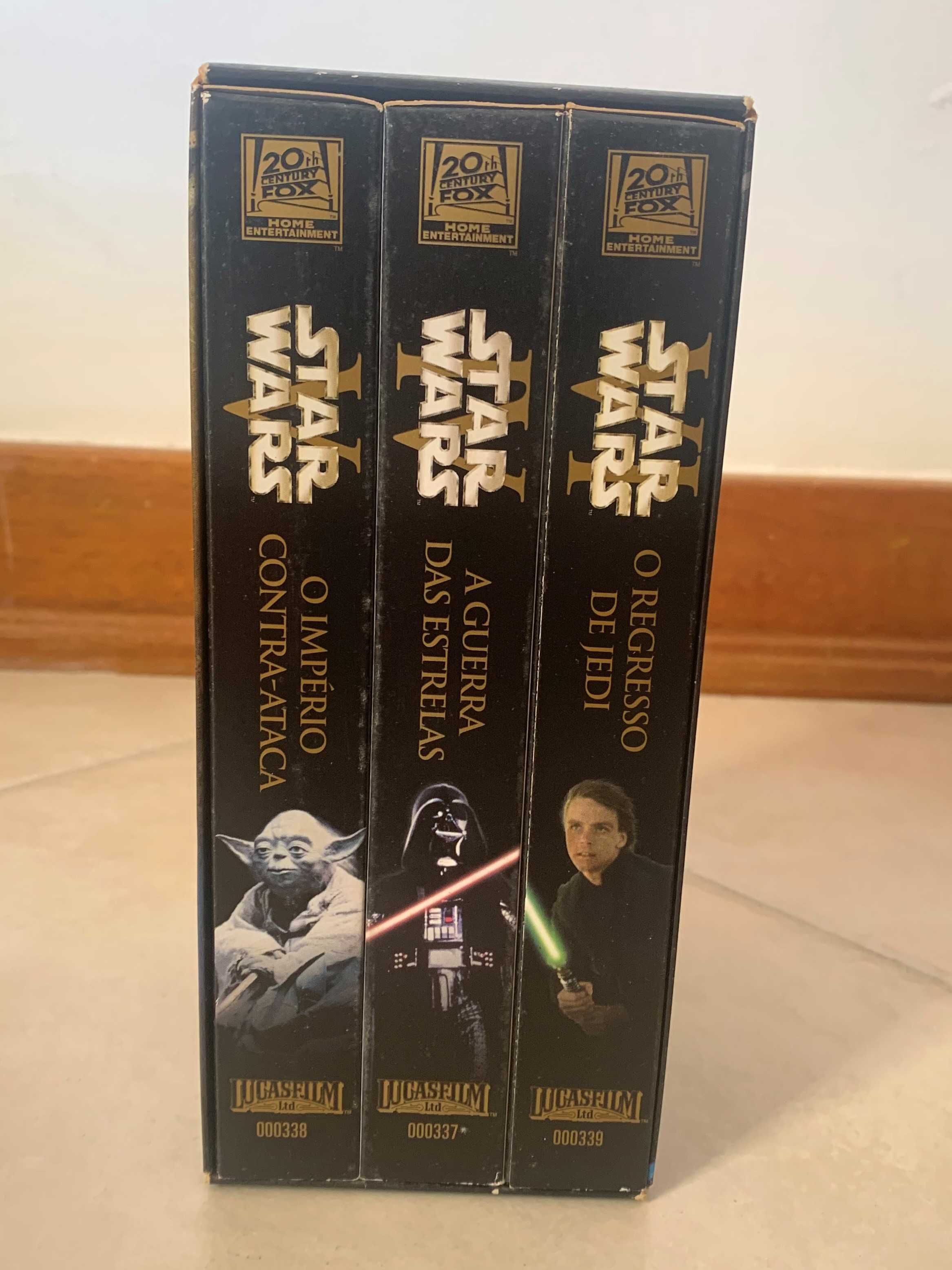 Triologia Star Wars (episódios IV, V e VI) em VHS