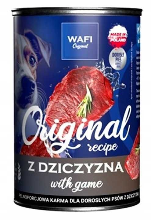 Karma dla psa WAFI 65% Mięsa MIX Smaków 12 x 400g Hurt Detal