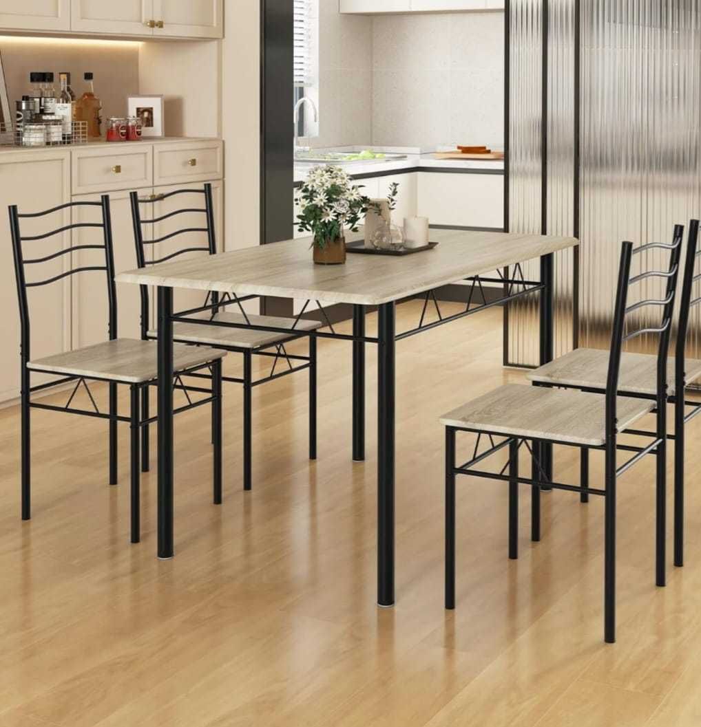 NOVO MESA + 4 CADEIRAS CAFES RESTAURANTES envio gratis paga na casa