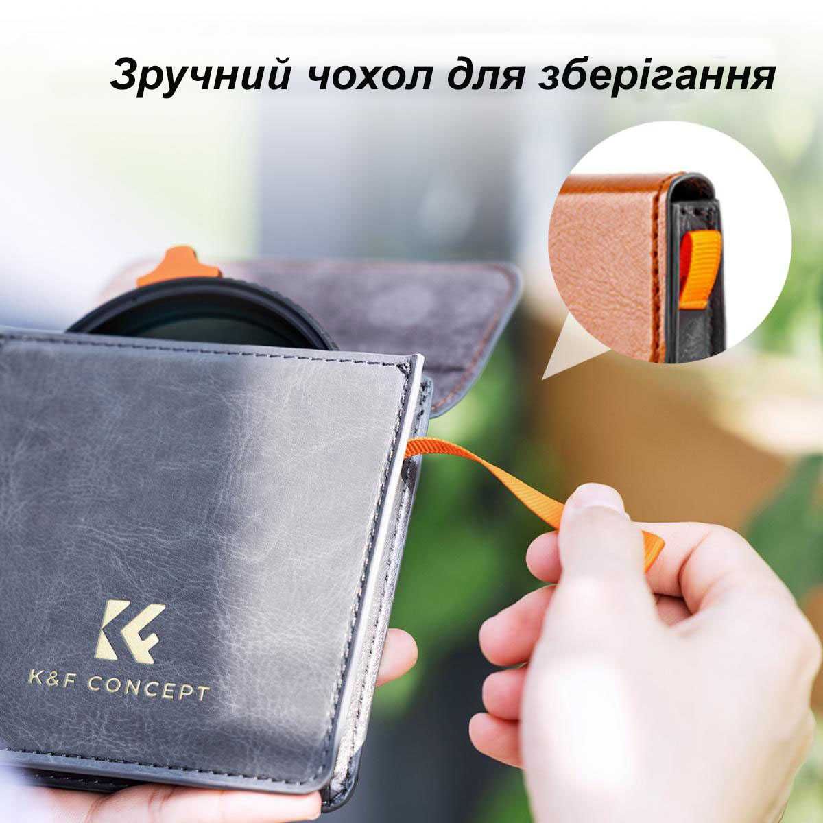 Фільтр K&F Concept ND2-400 Nano-X 49 52 55 58 62 67 72 77 82
