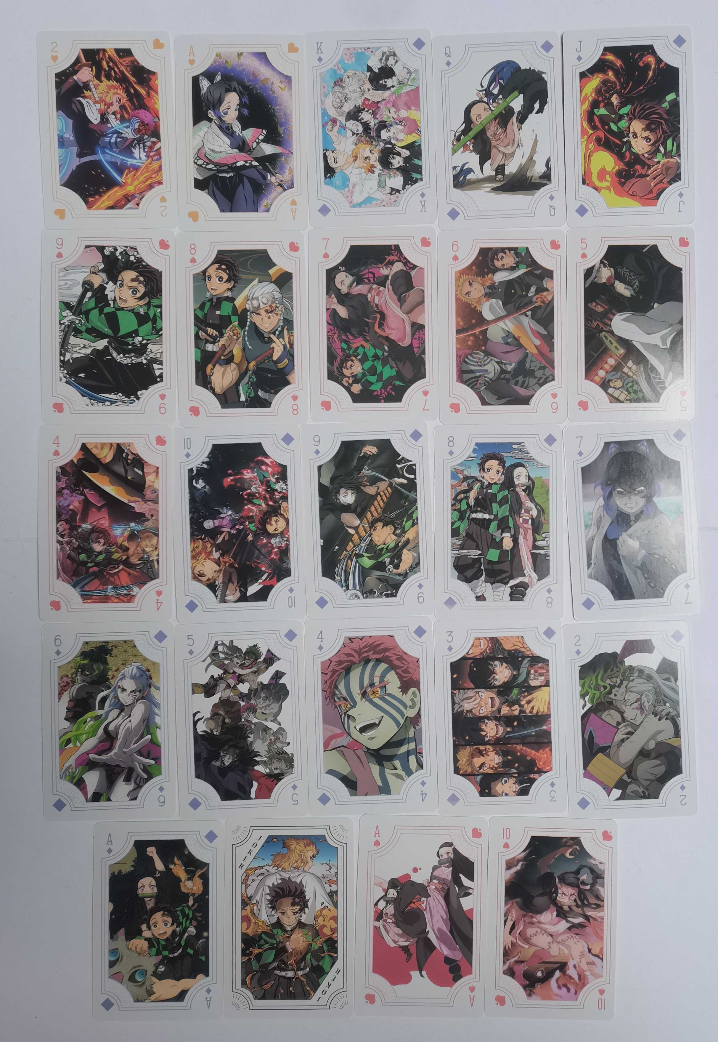 Anime Demon Slayer - poker, karty do gry w pokera (54 sztuki)