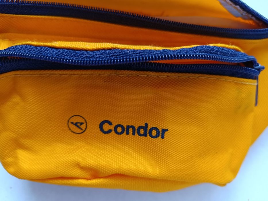 mała reklamowa torebka na pas nerka linie lotnicze Condor