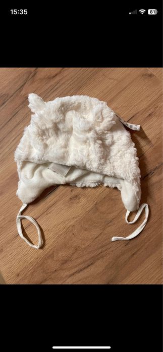 Nowa czapeczka zimowa dziecięca miś H&M rozmiar 86