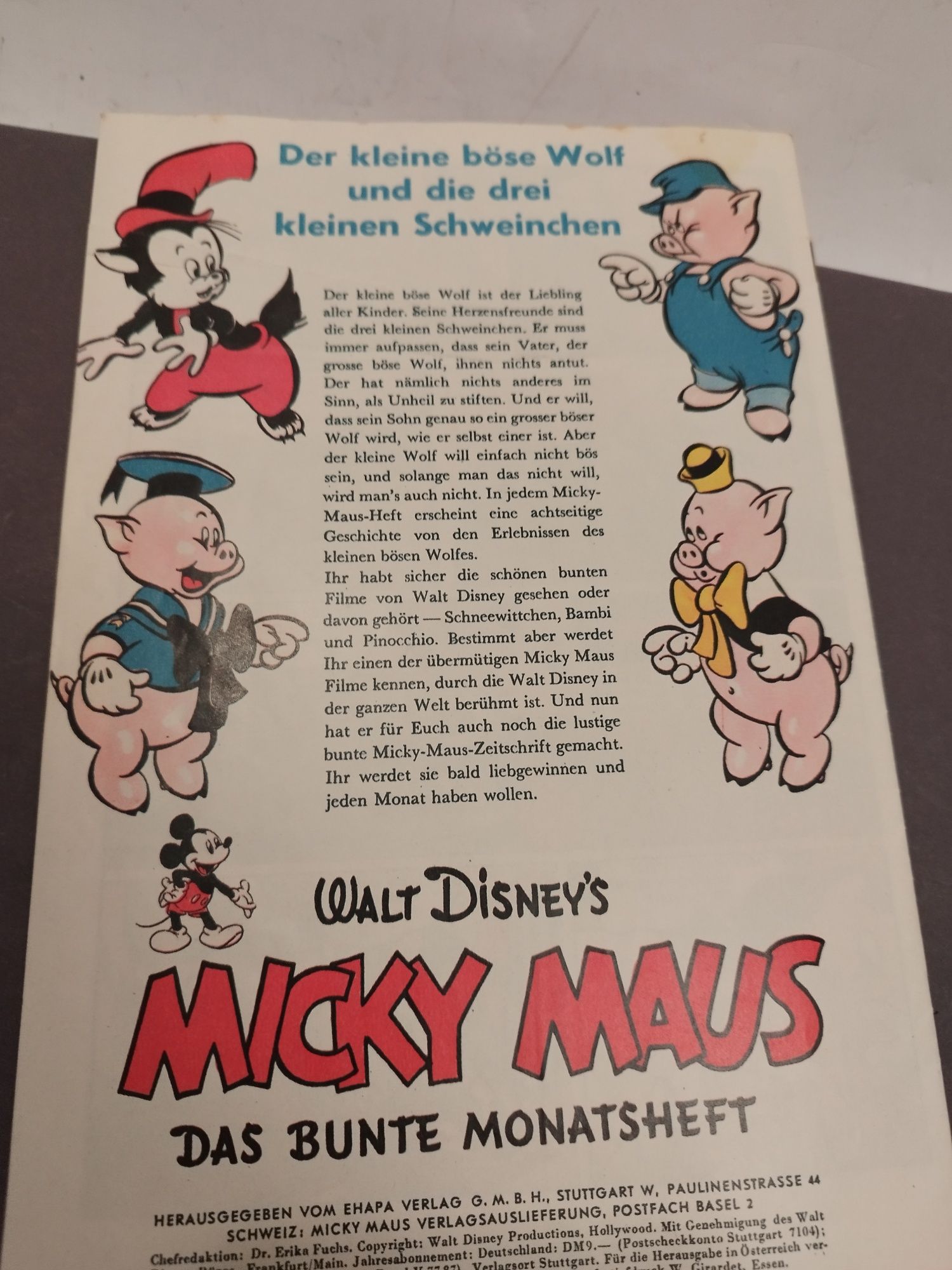 Komiks micky maus 1951 r vintage retro prl