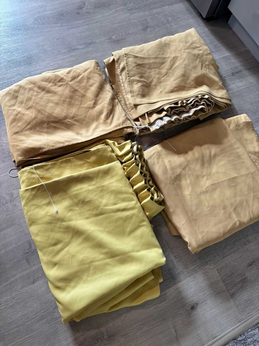 Ognioodporne zasłony hotelowe zestaw 4 sztuki