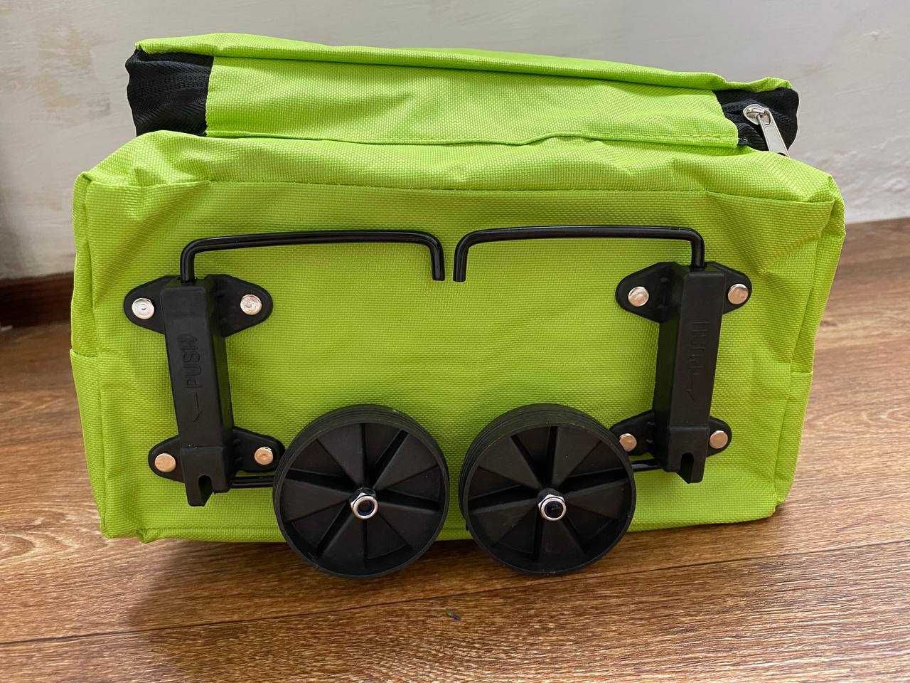 Складная тележка-сумка для покупок на колёсиках