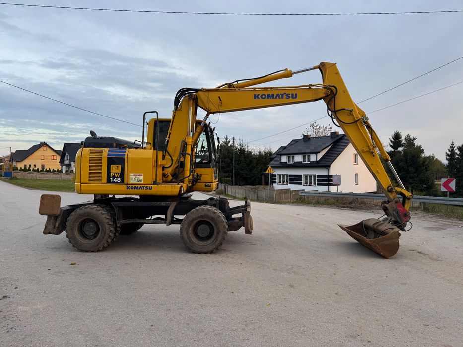 Koparka kołowa Komatsu PW 148, rok2010, komplet łyżek, Brutto