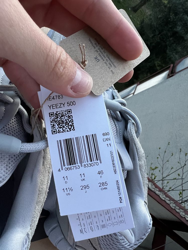 Adidas Yeezy 500 stnsal nowe z metkami szare