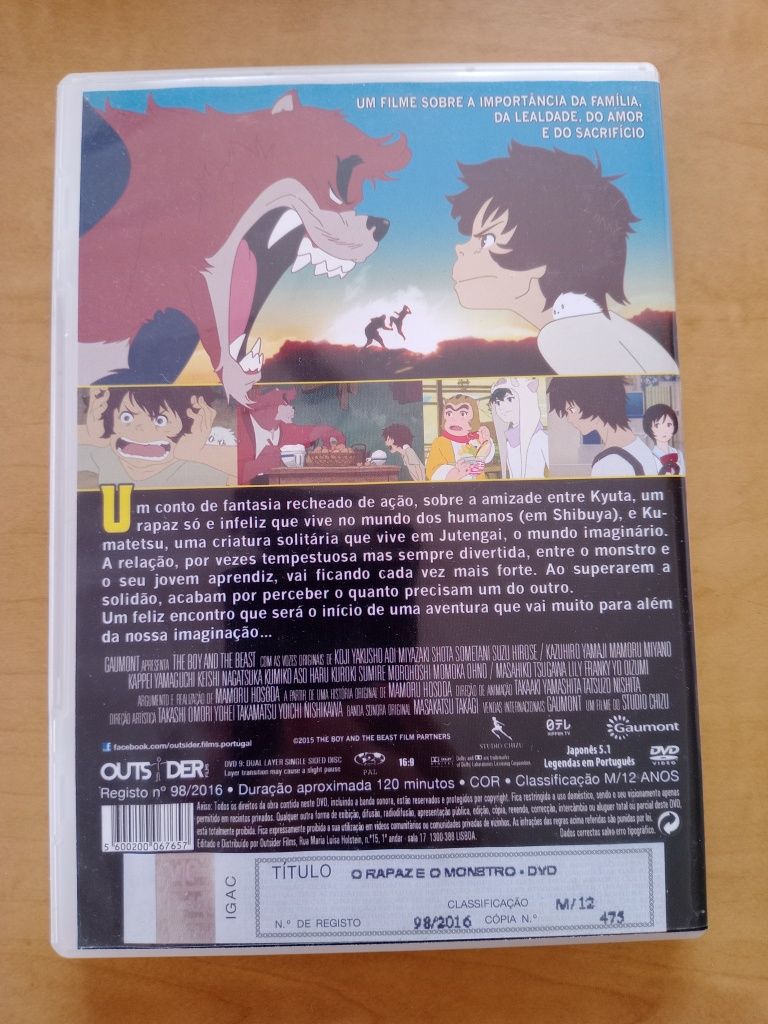O rapaz e o monstro dvd