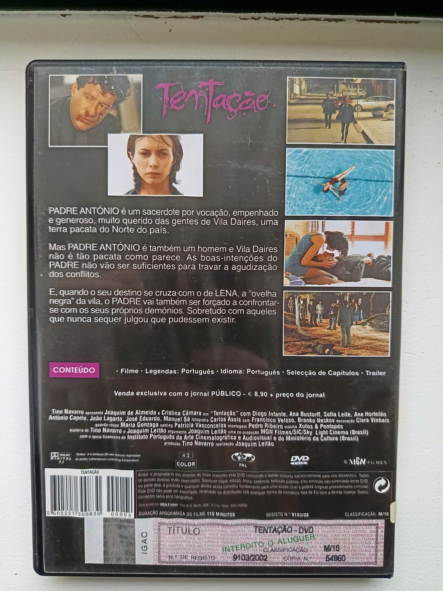 DVD a tentação .