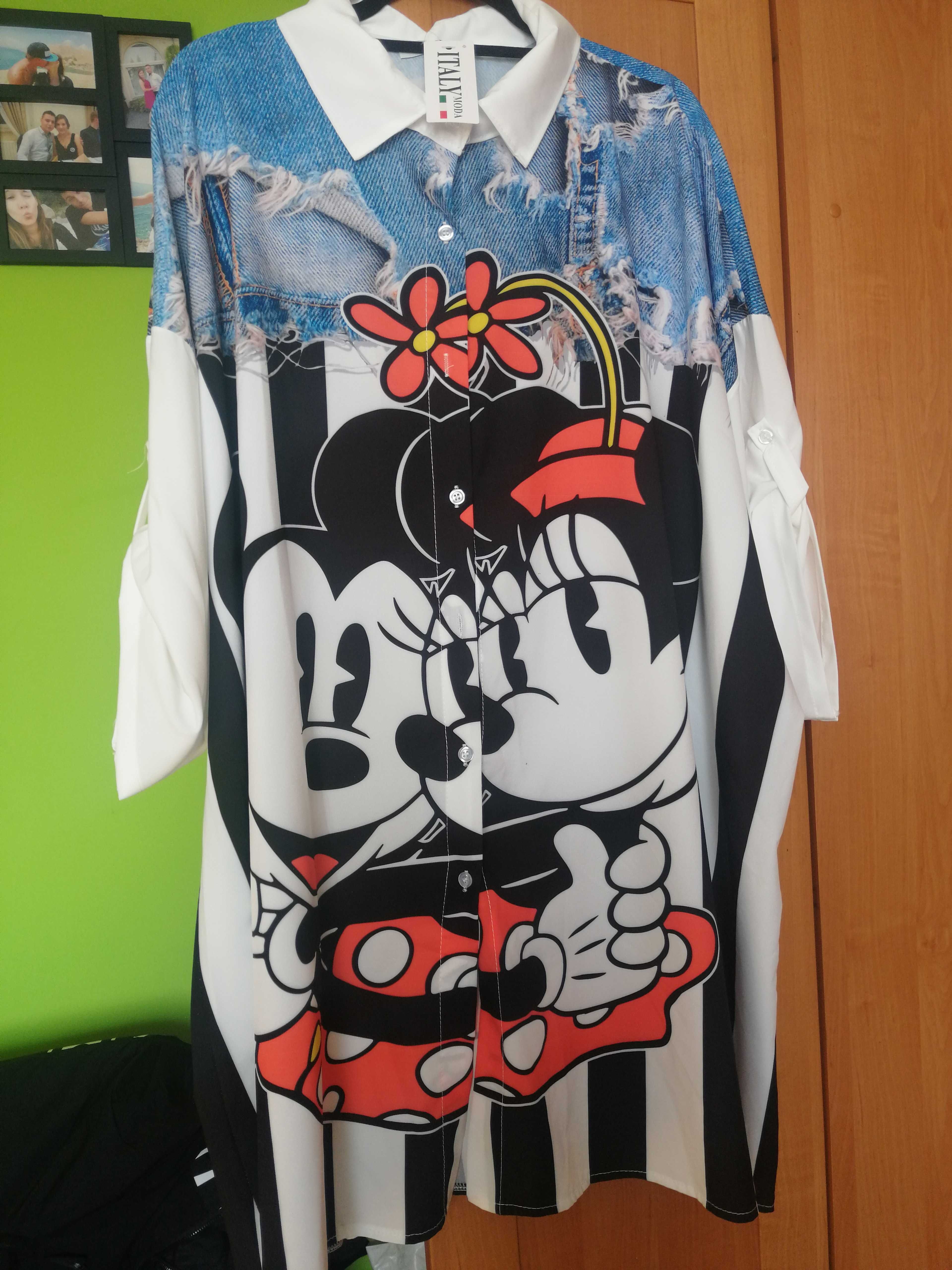 Koszula / sukienka oversize myszka miki