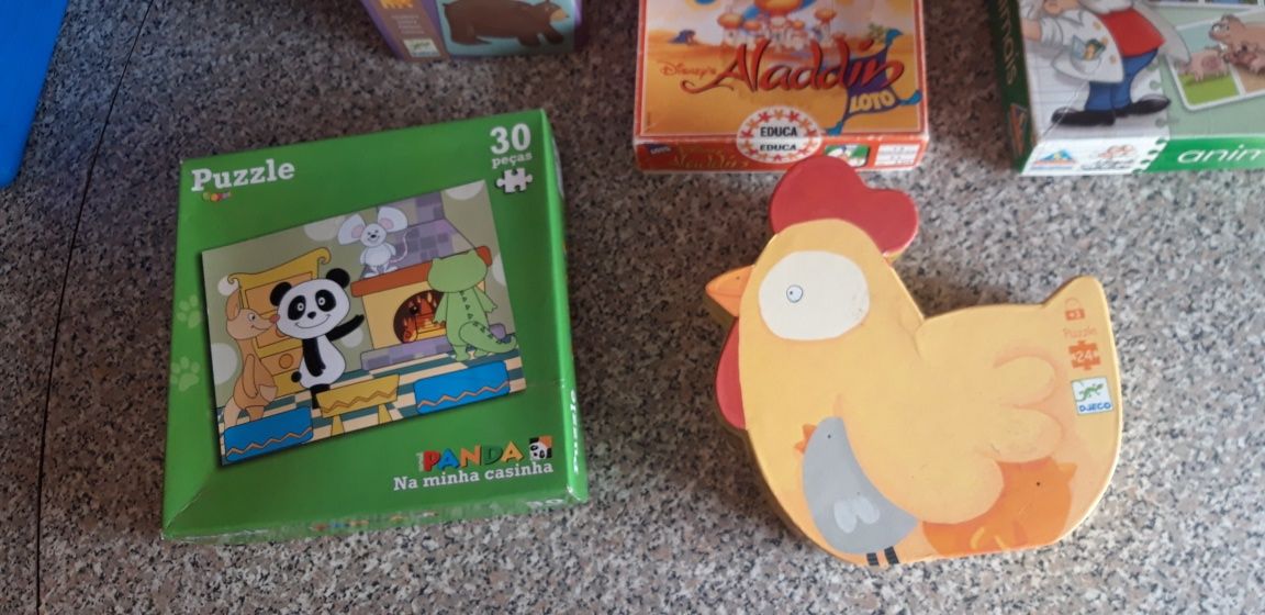 Conjunto de Puzzles Didácticos Criança