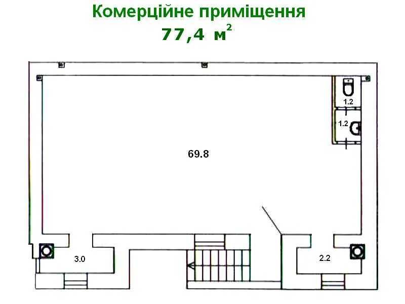 Приміщення з Готовим Ремонтом під ваш бізнес ,77м2, Ірпінь