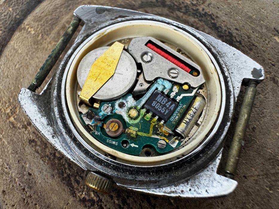 zegarek męski - Eklora Quartz - na części