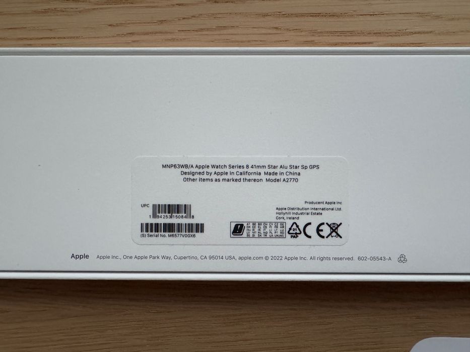 Apple Watch Series 8 - 41 mm, GPS, kolor księżycowa poświata