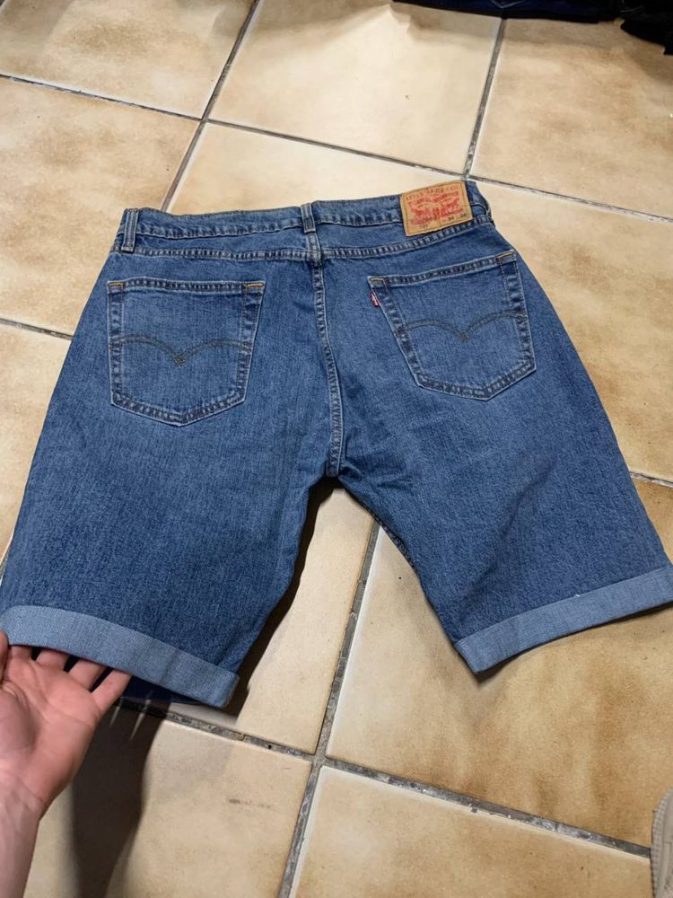 Джинсові шорти оригінальні levis usa сині оптом  нові сток vintage 32