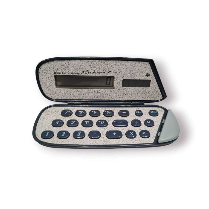 Calculadora Vintage Texas Instruments NUANCE (1988) c/ Caixa e Manual