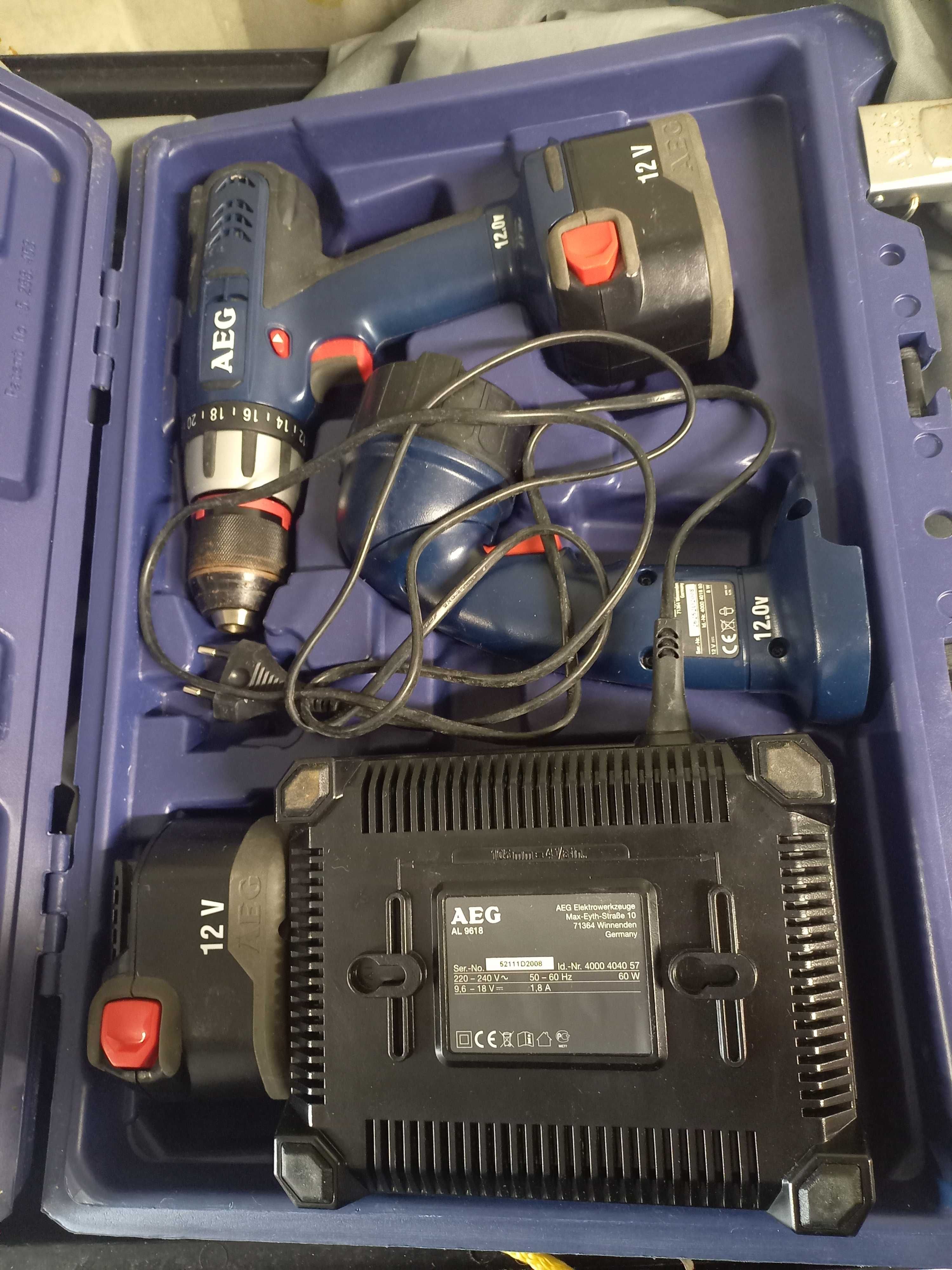 Wietarko WKRĘTARKA AEG BS 12 X-R 2X AKUMULator  walizka