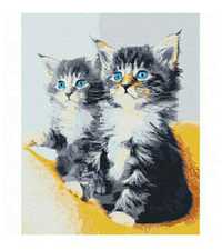 Картина по номерам " Блакитноокі кошенята "