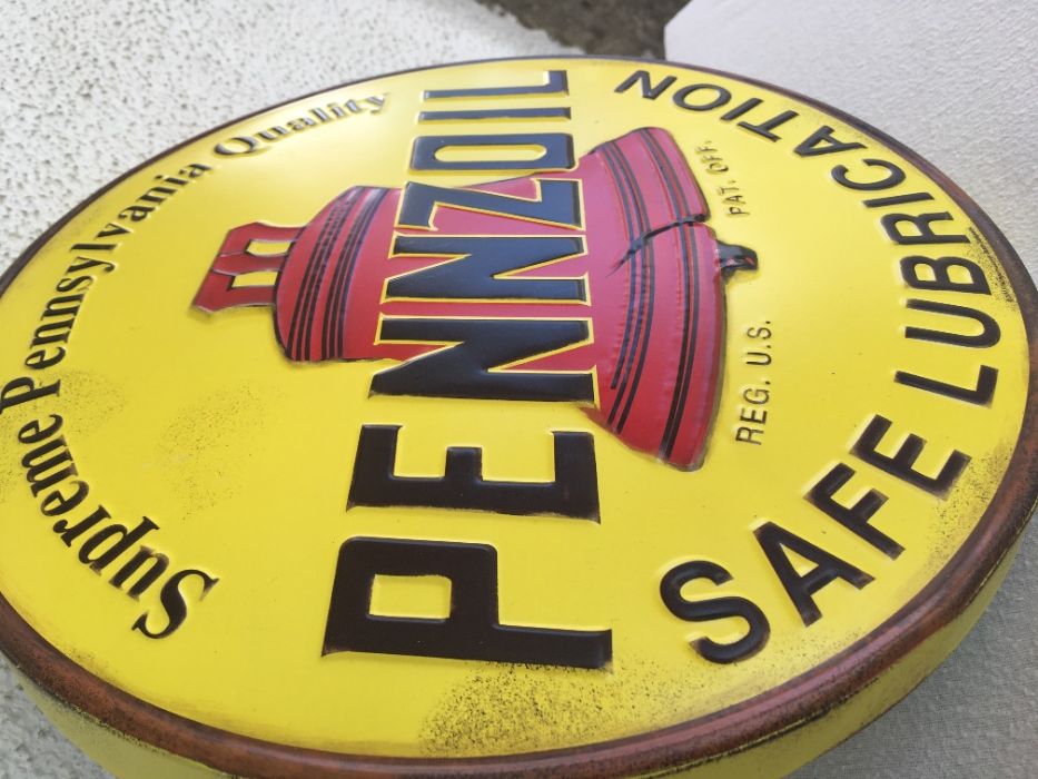 placa/chapa Pennzoil automobilia