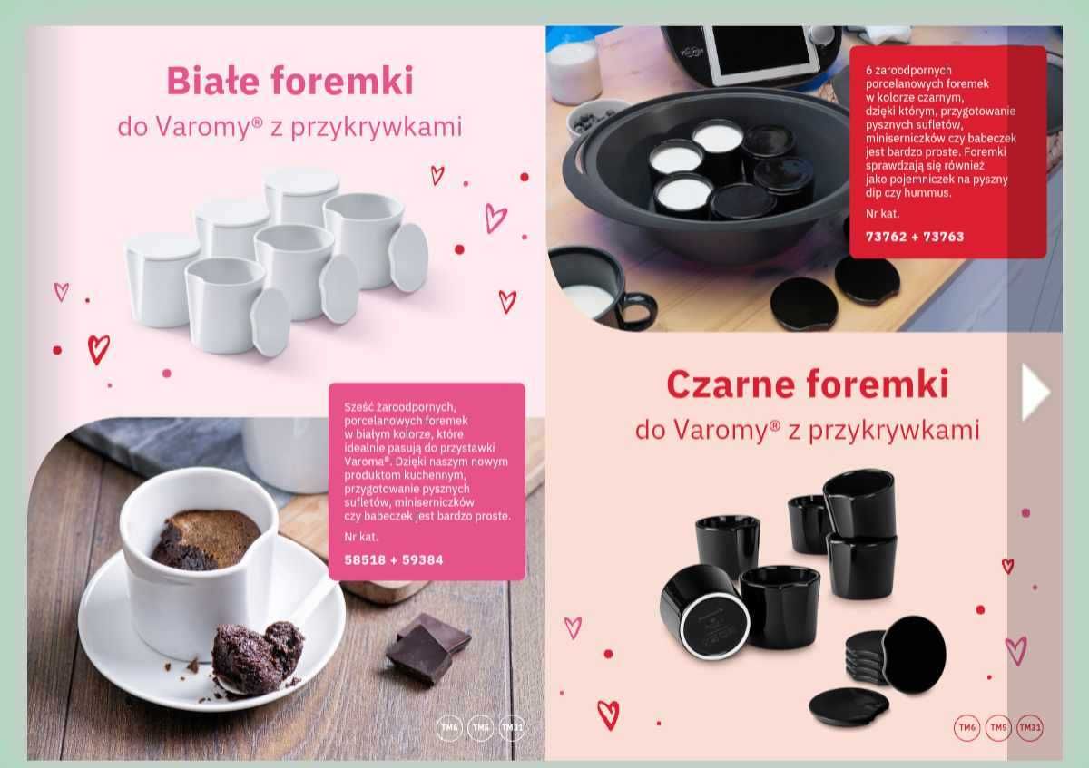 Czarne foremki porcelanowe do Thermomix - Varoma/ piekarnik