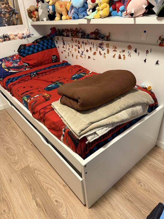 Cama dupla ikea solteiro sem colchao
