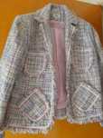 Jacketa tweed tamanho 46 - Semi-Nova