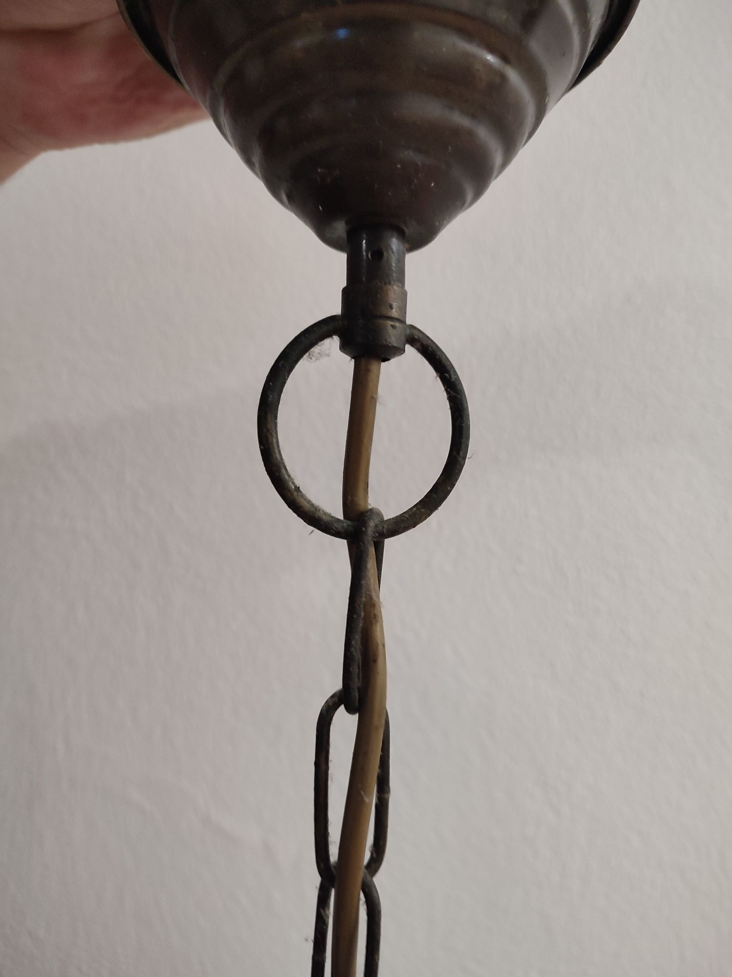 Candeeiro de tecto em latão