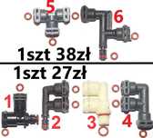 Złącze trójnik Jura ENA C5 F5 E85 Krups Miele CM Melitta Caffeo Nivona