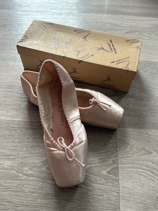 Capezio buty do baletu pink satin 4,5C wkladka 20cm