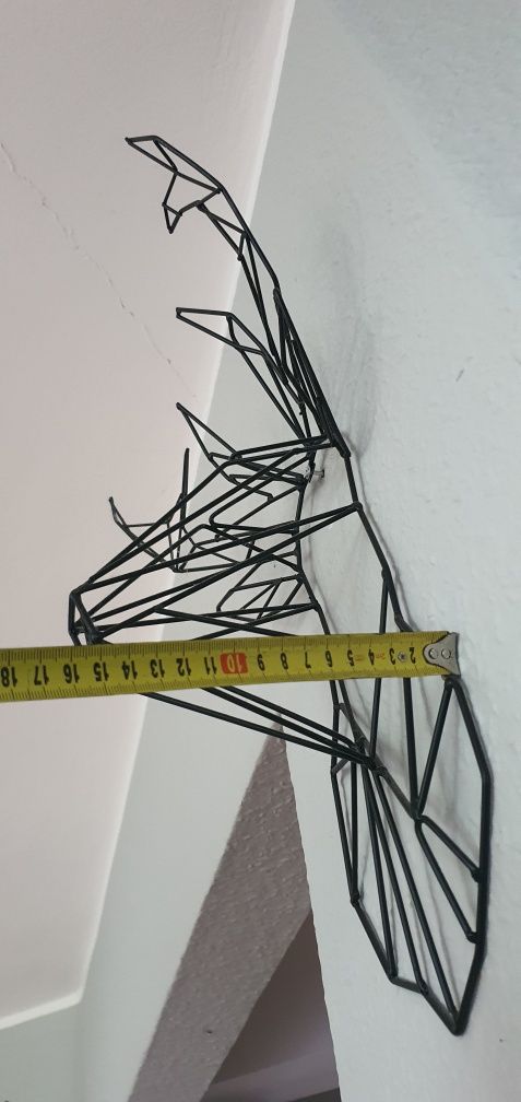 Jeleń geometryczny , metalowy 2 sztuki
