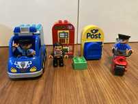 Dwa zestawy klocków Lego Duplo Policja 10809 i Listonosz 5638