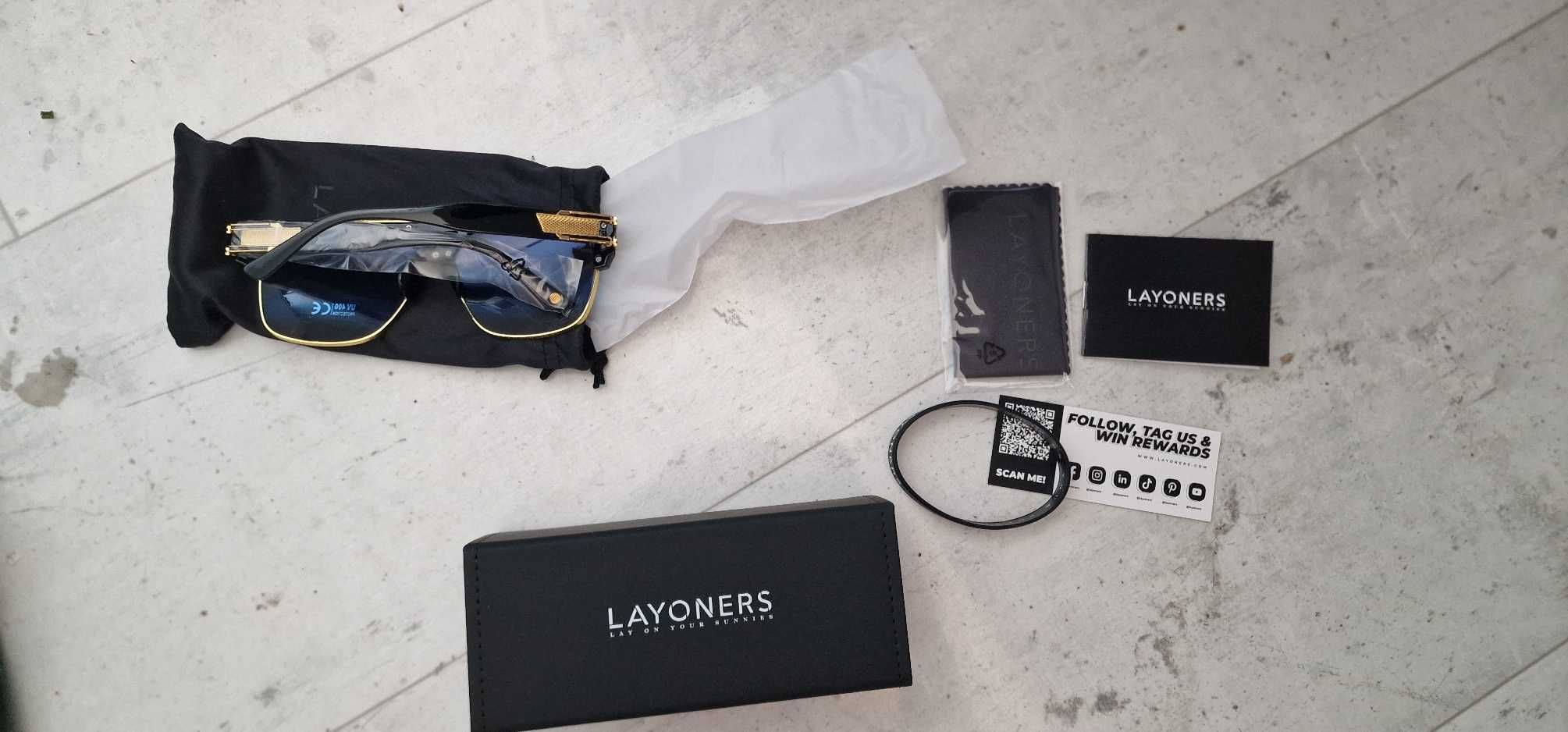 Okulary przeciwsłoneczne UV 400 Layoners Kanye Blue