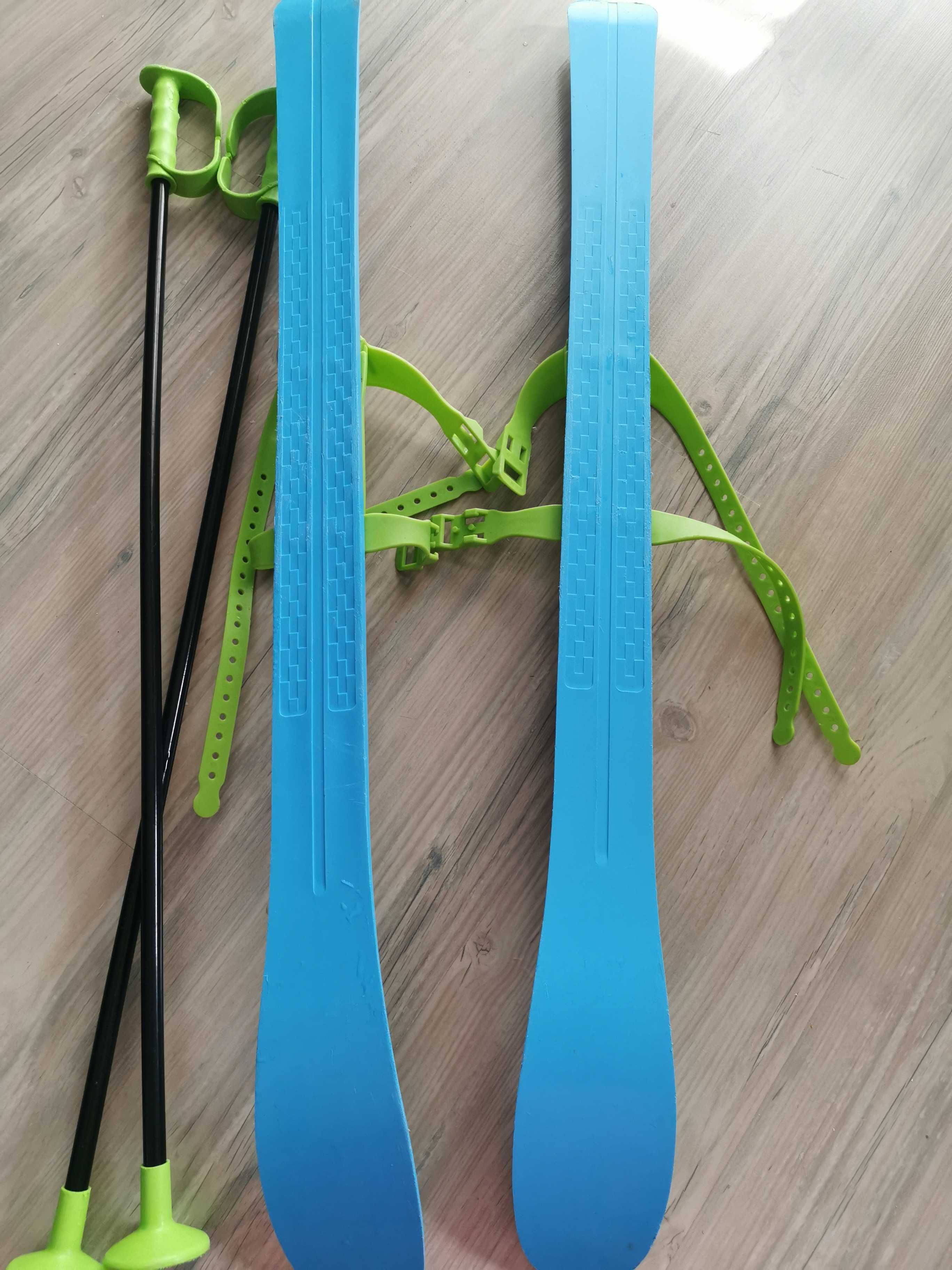 Narty dla Dzieci z Kijkami 90 cm MARMAT Blue