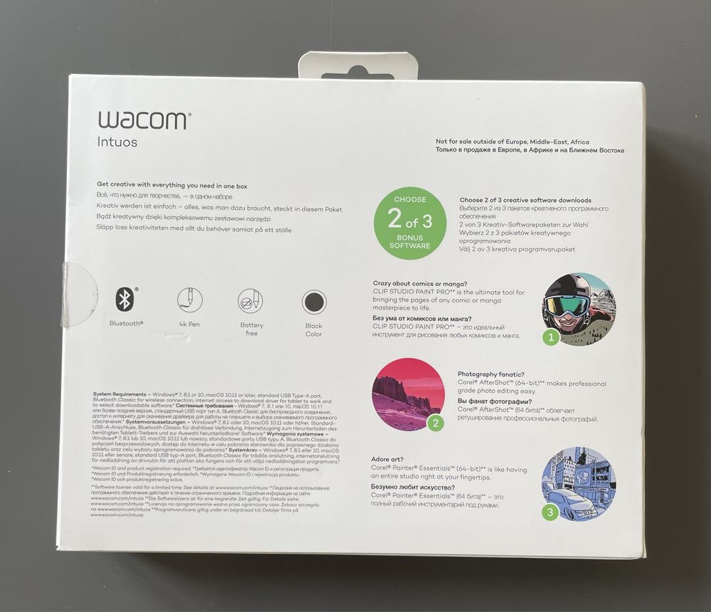 Wacom Intuos CTL-4100WL tablet graficzny