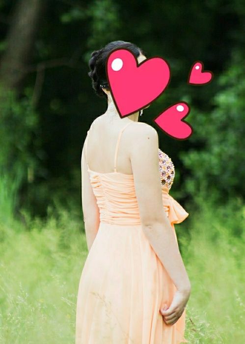 Длинное выпускное платье